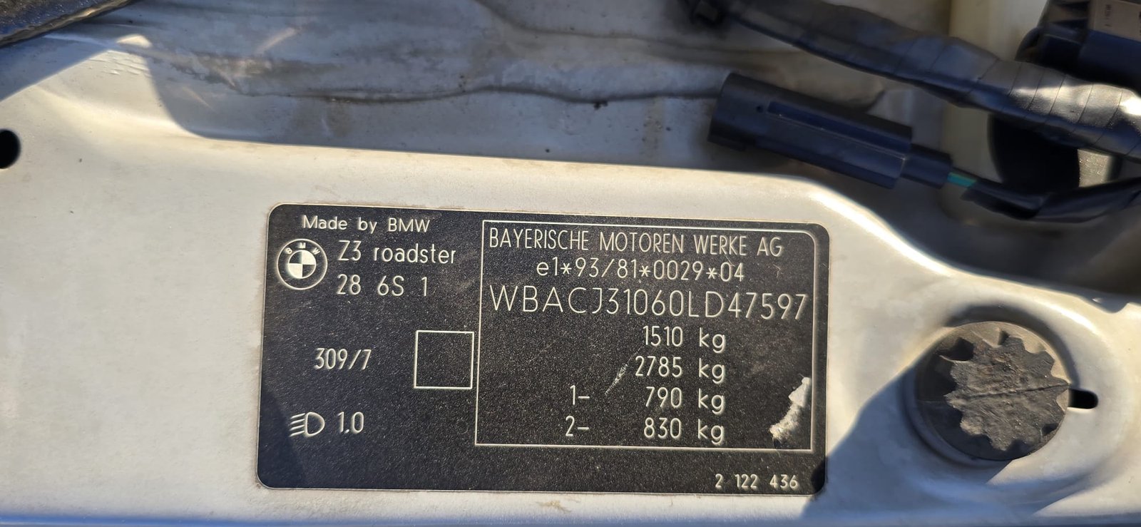 BMW Z3 2.8L Pack M